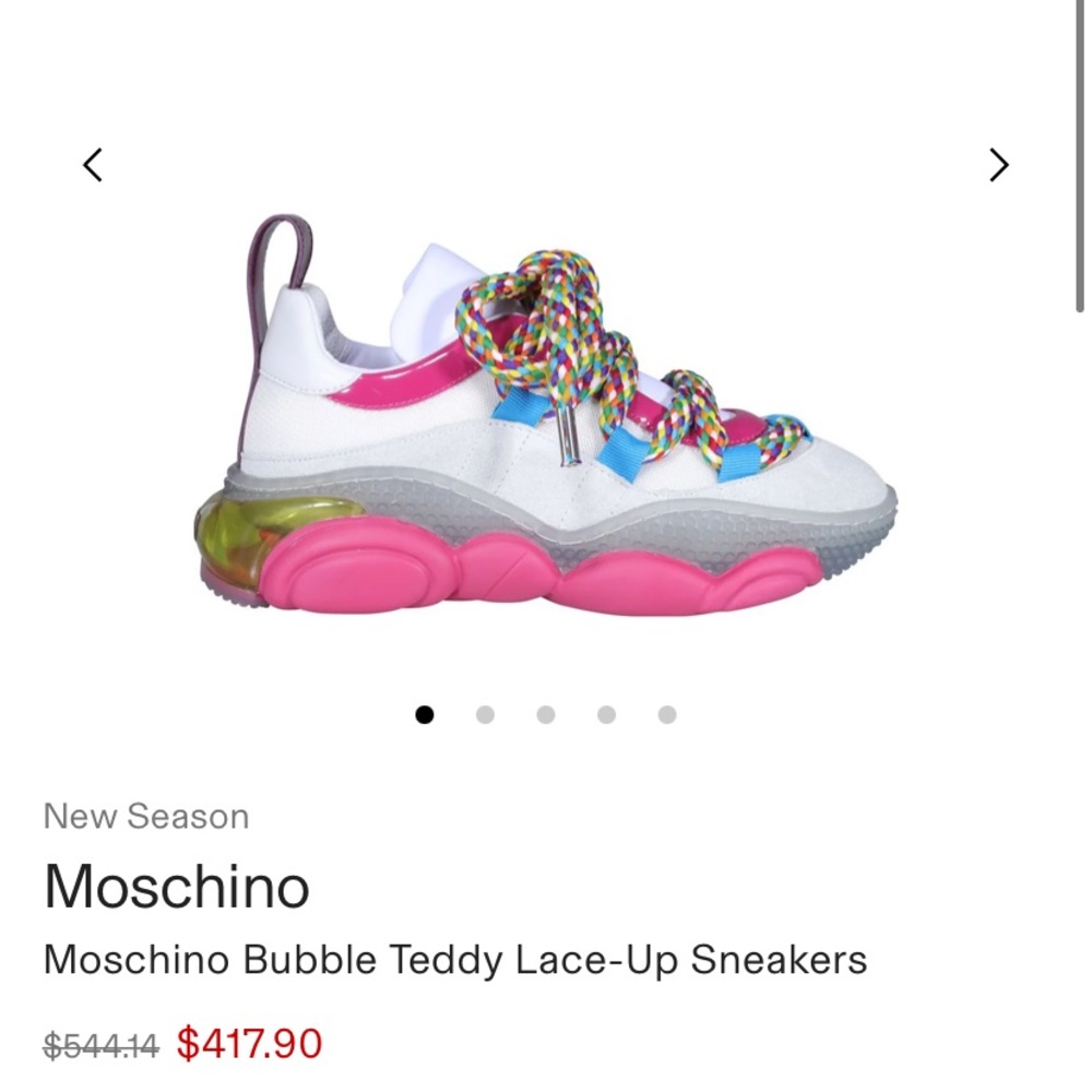 moschino sneakers.